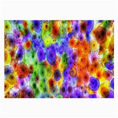 Green Jellyfish Yellow Pink Red Blue Rainbow Sea Purple Large Glasses Cloth (2-side) by Alisyart