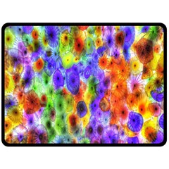 Green Jellyfish Yellow Pink Red Blue Rainbow Sea Purple Fleece Blanket (large) 