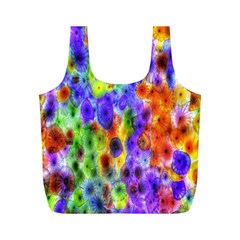 Green Jellyfish Yellow Pink Red Blue Rainbow Sea Purple Full Print Recycle Bags (m)  by Alisyart