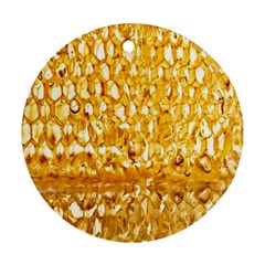 Honeycomb Fine Honey Yellow Sweet Ornament (round)