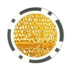 Honeycomb Fine Honey Yellow Sweet Poker Chip Card Guard