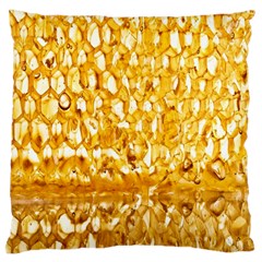 Honeycomb Fine Honey Yellow Sweet Large Cushion Case (one Side)