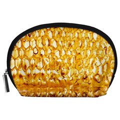 Honeycomb Fine Honey Yellow Sweet Accessory Pouches (large)  by Alisyart