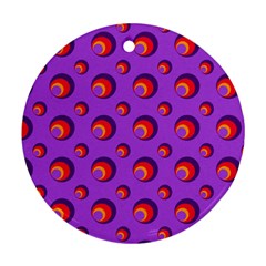 Scatter Shapes Large Circle Red Orange Yellow Circles Bright Ornament (round)