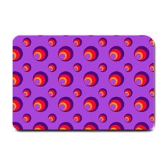 Scatter Shapes Large Circle Red Orange Yellow Circles Bright Small Doormat  by Alisyart