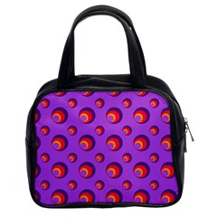 Scatter Shapes Large Circle Red Orange Yellow Circles Bright Classic Handbags (2 Sides) by Alisyart