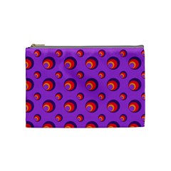 Scatter Shapes Large Circle Red Orange Yellow Circles Bright Cosmetic Bag (medium) 