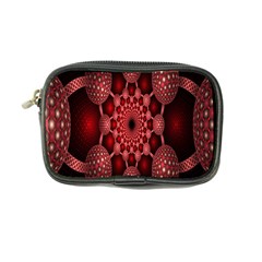 Lines Circles Red Shadow Coin Purse