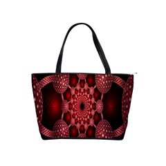 Lines Circles Red Shadow Shoulder Handbags