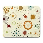 Seamless Floral Flower Orange Red Green Blue Circle Large Mousepads Front