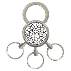 Seamless Cobblestone Texture Specular Opengameart Black White 3-ring Key Chains by Alisyart