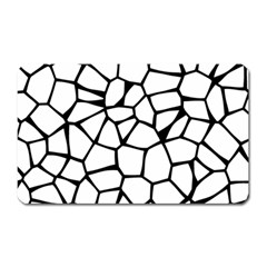 Seamless Cobblestone Texture Specular Opengameart Black White Magnet (rectangular) by Alisyart