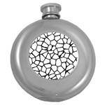 Seamless Cobblestone Texture Specular Opengameart Black White Round Hip Flask (5 oz) Front