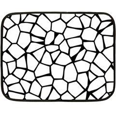 Seamless Cobblestone Texture Specular Opengameart Black White Fleece Blanket (mini) by Alisyart