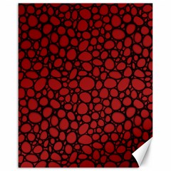 Tile Circles Large Red Stone Canvas 16  X 20  