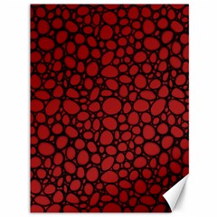 Tile Circles Large Red Stone Canvas 36  X 48  