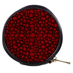 Tile Circles Large Red Stone Mini Makeup Bags