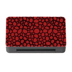 Tile Circles Large Red Stone Memory Card Reader With Cf