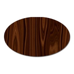 Texture Seamless Wood Brown Oval Magnet by Alisyart