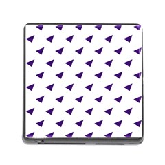 Triangle Purple Blue White Memory Card Reader (square) by Alisyart