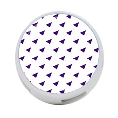 Triangle Purple Blue White 4-port Usb Hub (one Side)