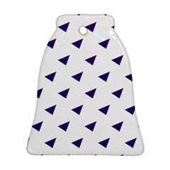 Triangle Purple Blue White Ornament (bell)