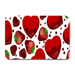 Strawberry Hearts Cocolate Love Valentine Pink Fruit Red Plate Mats