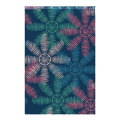 Spring Flower Red Grey Green Blue Shower Curtain 48  X 72  (small) 