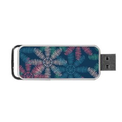 Spring Flower Red Grey Green Blue Portable Usb Flash (one Side)