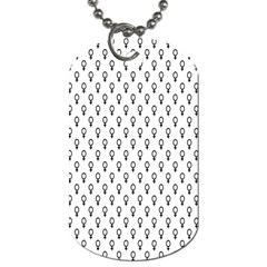 Woman Plus Sign Dog Tag (one Side) by Alisyart