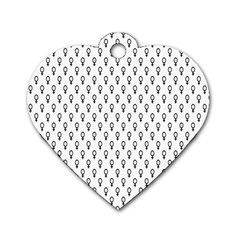 Woman Plus Sign Dog Tag Heart (two Sides)