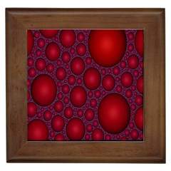 Voronoi Diagram Circle Red Framed Tiles