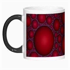 Voronoi Diagram Circle Red Morph Mugs by Alisyart