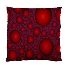 Voronoi Diagram Circle Red Standard Cushion Case (two Sides)