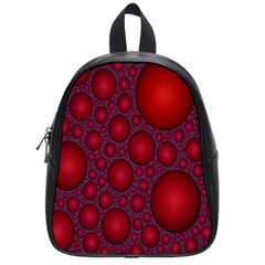 Voronoi Diagram Circle Red School Bags (small) 