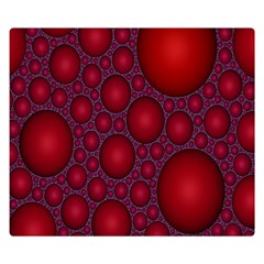 Voronoi Diagram Circle Red Double Sided Flano Blanket (small) 