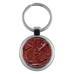 Texture Stone Red Key Chains (round) 