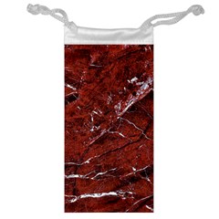 Texture Stone Red Jewelry Bag
