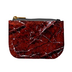 Texture Stone Red Mini Coin Purses