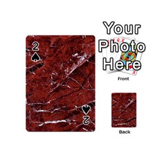 Texture Stone Red Playing Cards 54 (mini) 