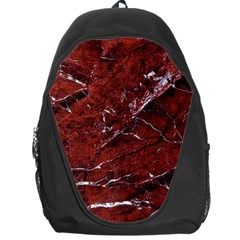 Texture Stone Red Backpack Bag