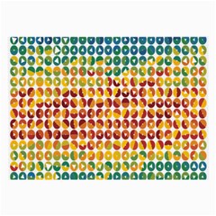 Weather Blue Orange Green Yellow Circle Triangle Large Glasses Cloth (2-side)