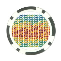 Weather Blue Orange Green Yellow Circle Triangle Poker Chip Card Guard by Alisyart