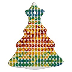 Weather Blue Orange Green Yellow Circle Triangle Ornament (christmas Tree) 