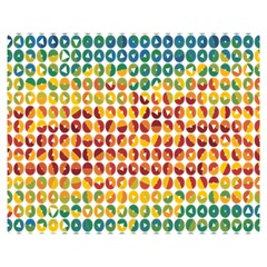 Weather Blue Orange Green Yellow Circle Triangle Double Sided Flano Blanket (medium)  by Alisyart