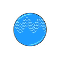 Waves Blue Sea Water Hat Clip Ball Marker