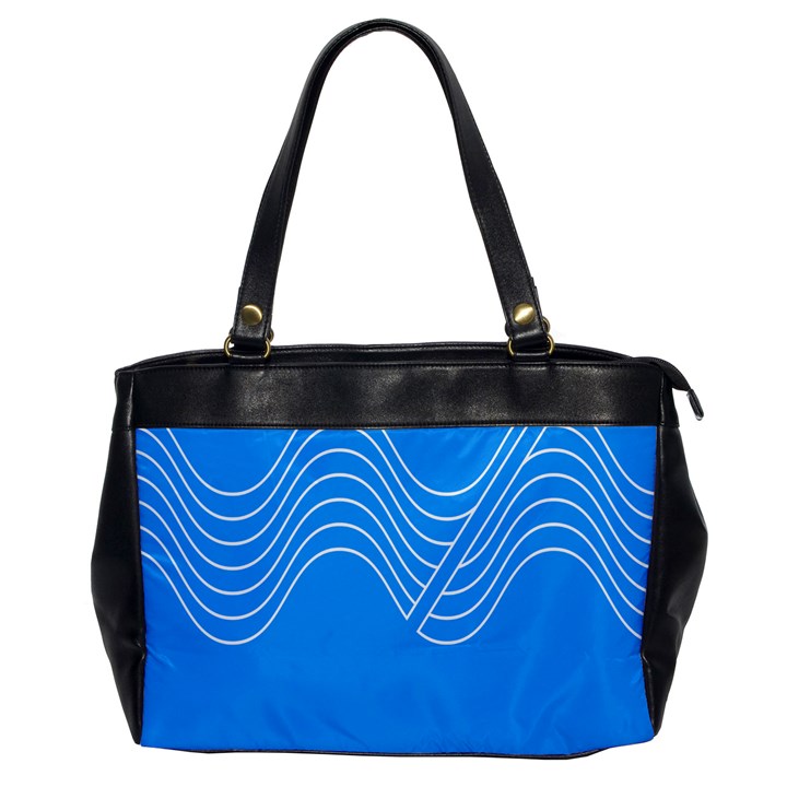 Waves Blue Sea Water Office Handbags