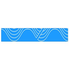Waves Blue Sea Water Flano Scarf (small)
