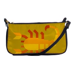 Animals Scorpio Zodiac Orange Yellow Shoulder Clutch Bags