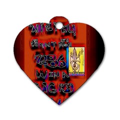 Big Red Sun Walin 72 Dog Tag Heart (two Sides) by MRTACPANS